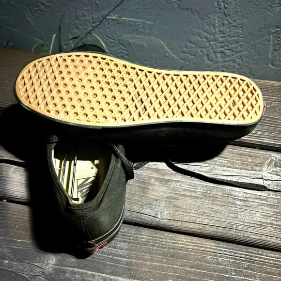 Black Vans Authentic trainers #skater size 12 good condition ready to wear - Picture 7 of 7
